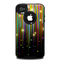 The Falling Neon Color Strips Skin for the iPhone 4-4s OtterBox Commuter Case
