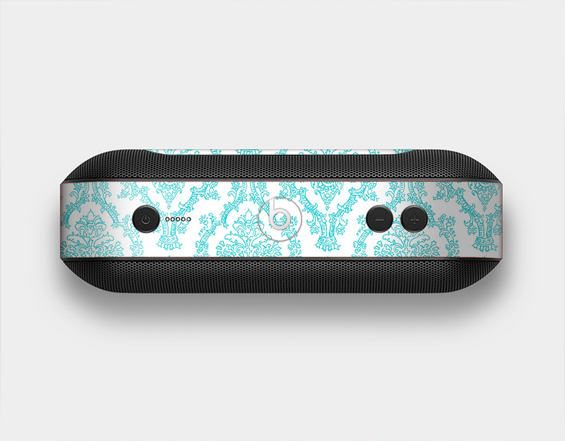 The Fancy Laced Turquiose & White Pattern Skin Set for the Beats Pill Plus