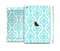 The Fancy Laced Turquiose & White Pattern Full Body Skin Set for the Apple iPad Mini 3