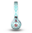 The Fancy Laced Turquiose & White Pattern Skin for the Beats by Dre Mixr Headphones