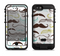 The Fashion Mustache Variety On White Apple iPhone 6/6s LifeProof Fre POWER Case Skin Set