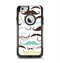 The Fashion Mustache Variety On White Apple iPhone 6 Otterbox Commuter Case Skin Set