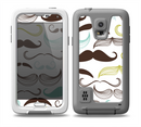 The Fashion Mustache Variety On White Skin Samsung Galaxy S5 frē LifeProof Case