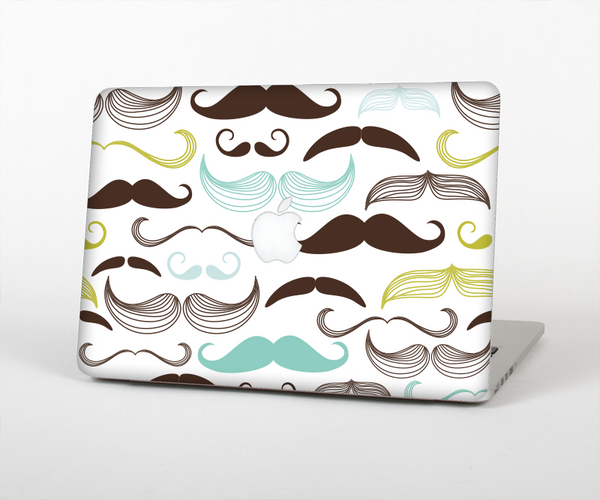 The Fashion Mustache Variety On White Skin Set for the Apple MacBook Air 13"