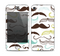 The Fashion Mustache Variety On White Skin for the Apple iPhone 4-4s