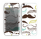 The Fashion Mustache Variety On White Skin for the Apple iPhone 5c