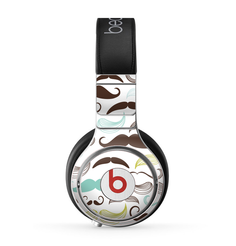 The Fashion Mustache Variety On White Skin for the Beats by Dre Pro Headphones