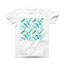 The Feathery Watercolor ink-Fuzed Front Spot Graphic Unisex Soft-Fitted Tee Shirt