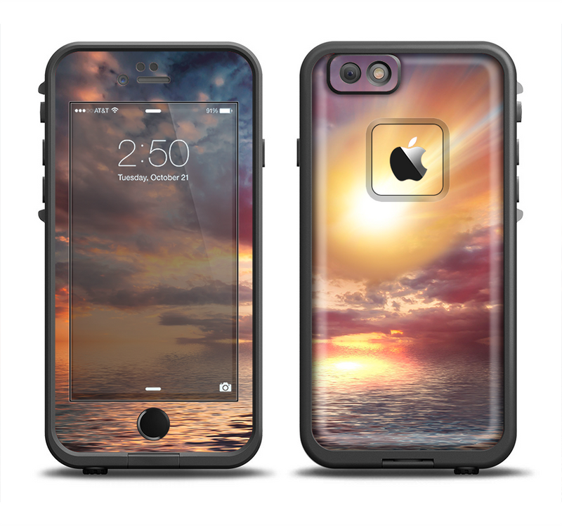 The Fiery Metorite Apple iPhone 6/6s Plus LifeProof Fre Case Skin Set