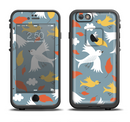 The Flying Vector Birds Pattern Apple iPhone 6/6s LifeProof Fre Case Skin Set