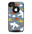 The Flying Vector Birds Pattern Skin for the iPhone 4-4s OtterBox Commuter Case