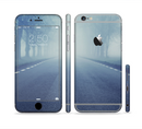 The Foggy Back Road Sectioned Skin Series for the Apple iPhone 6s Plus