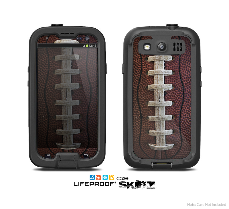 The Football Laced Skin For The Samsung Galaxy S3 LifeProof Case