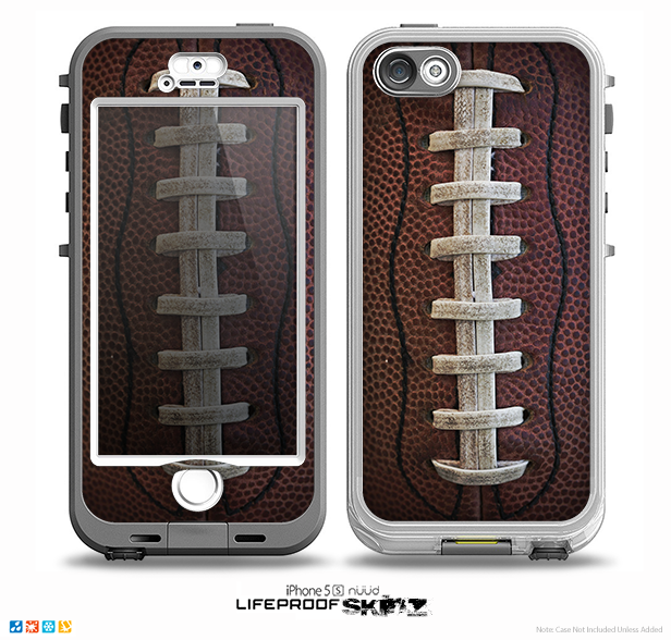 The Football Laced Skin for the iPhone 5-5s NUUD LifeProof Case for the LifeProof Skin