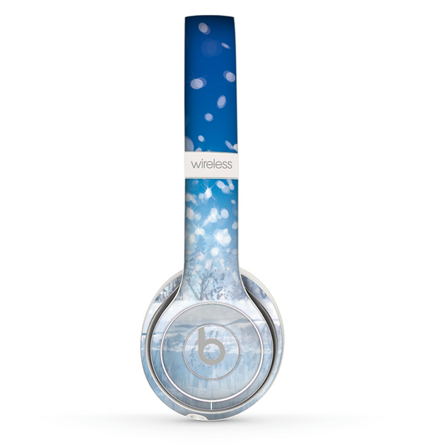 The Frozen Snowfall Pond Skin Set for the Beats by Dre Solo 2 Wireless Headphones