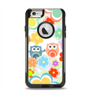 The Fun-Colored Cartoon Owls Apple iPhone 6 Otterbox Commuter Case Skin Set