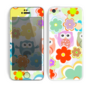 The Fun-Colored Cartoon Owls Skin for the Apple iPhone 5c