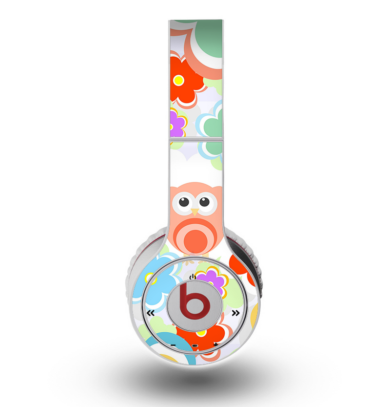 The Fun-Colored Cartoon Owls Skin for the Original Beats by Dre Wireless Headphones