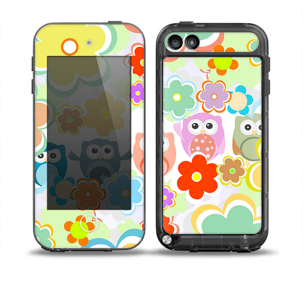 The Fun-Colored Cartoon Owls Skin for the iPod Touch 5th Generation frē LifeProof Case