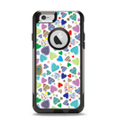 The Fun-Colored Pattern Hearts Apple iPhone 6 Otterbox Commuter Case Skin Set