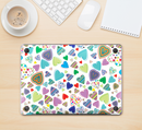 The Fun-Colored Pattern Hearts Skin Kit for the 12" Apple MacBook (A1534)