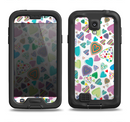 The Fun-Colored Pattern Hearts Samsung Galaxy S4 LifeProof Fre Case Skin Set