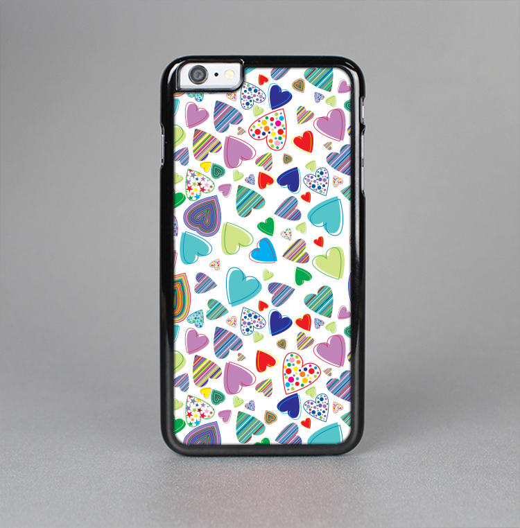 The Fun-Colored Pattern Hearts Skin-Sert Case for the Apple iPhone 6 Plus
