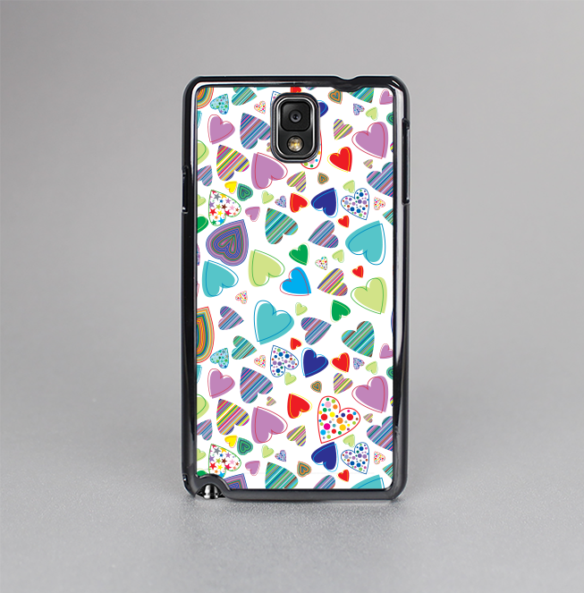 The Fun-Colored Pattern Hearts Skin-Sert Case for the Samsung Galaxy Note 3