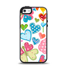 The Fun Colored Love-Heart Treats Apple iPhone 5-5s Otterbox Symmetry Case Skin Set