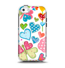 The Fun Colored Love-Heart Treats Apple iPhone 5c Otterbox Symmetry Case Skin Set