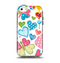 The Fun Colored Love-Heart Treats Apple iPhone 5c Otterbox Symmetry Case Skin Set