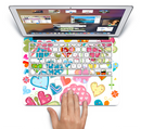 The Fun Colored Love-Heart Treats Skin Set for the Apple MacBook Pro 15" with Retina Display