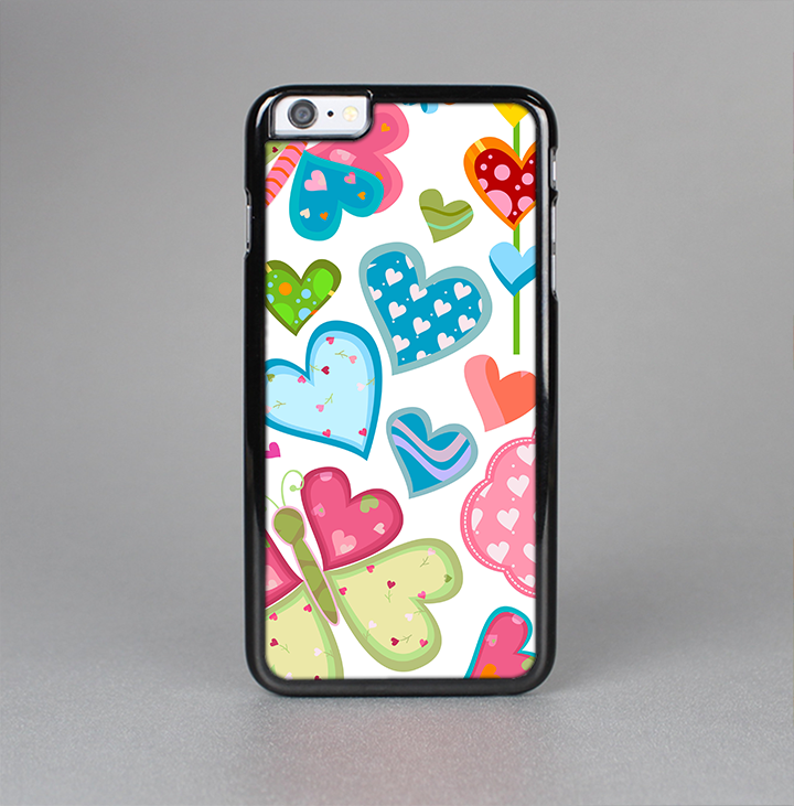 The Fun Colored Love-Heart Treats Skin-Sert Case for the Apple iPhone 6 Plus