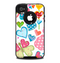 The Fun Colored Vector Flower Petals Skin for the iPhone 4-4s OtterBox Commuter Case