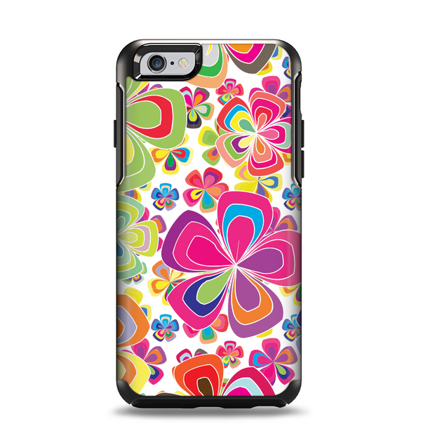 The Fun Colored Vector Flower Petals Apple iPhone 6 Otterbox Symmetry Case Skin Set
