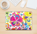 The Fun Colored Vector Flower Petals Skin Kit for the 12" Apple MacBook (A1534)
