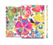 The Fun Colored Vector Flower Petals Full Body Skin Set for the Apple iPad Mini 3