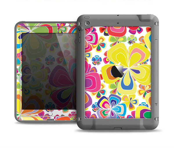 The Fun Colored Vector Flower Petals Apple iPad Mini LifeProof Fre Case Skin Set