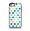 The Fun Colored Vector Polka Dots Apple iPhone 5-5s Otterbox Symmetry Case Skin Set