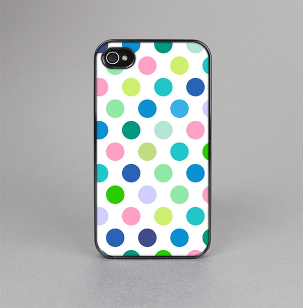 The Fun Colored Vector Polka Dots Skin-Sert for the Apple iPhone 4-4s Skin-Sert Case