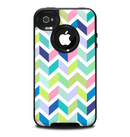 The Fun Colored Vector Segmented Chevron Pattern Skin for the iPhone 4-4s OtterBox Commuter Case