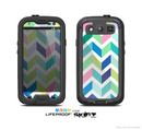 The Fun Colored Vector Segrmented Chevron Pattern Skin For The Samsung Galaxy S3 LifeProof Case