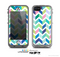 The Fun Colored Vector Segrmented Chevron Pattern Skin for the Apple iPhone 5c LifeProof Case