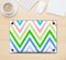 The Fun Colored Vector Sharp Chevron Pattern Skin Kit for the 12" Apple MacBook (A1534)