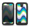The Fun Colored Vector Sharp Swirly Pattern Samsung Galaxy S4 LifeProof Nuud Case Skin Set