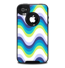 The Fun Colored Vector Sharp Swirly Pattern Skin for the iPhone 4-4s OtterBox Commuter Case