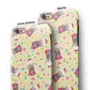 The Fun Colorful Gumball Machine Pattern iPhone 6/6s or 6/6s Plus 2-Piece Hybrid INK-Fuzed Case