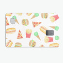 The Fun Fries,Pizza,Dogs, and Icecream - Premium Protective Decal Skin-Kit for the Apple Credit Card