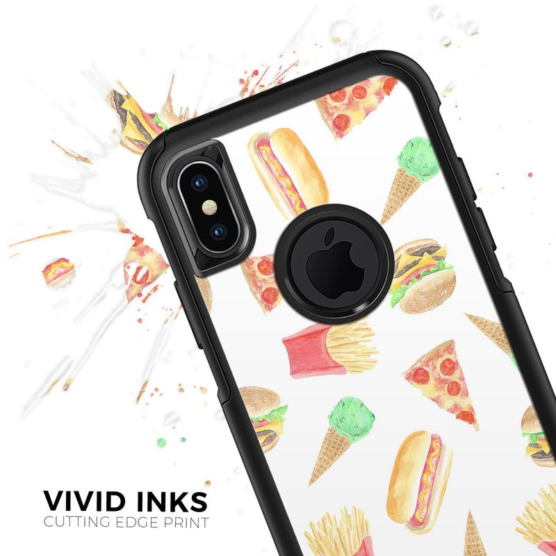 The Fun Fries,Pizza,Dogs, and Icecream - Skin Kit for the iPhone OtterBox Cases
