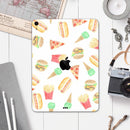 The Fun Fries,Pizza,Dogs, and Icecream - Full Body Skin Decal for the Apple iPad Pro 12.9", 11", 10.5", 9.7", Air or Mini (All Models Available)